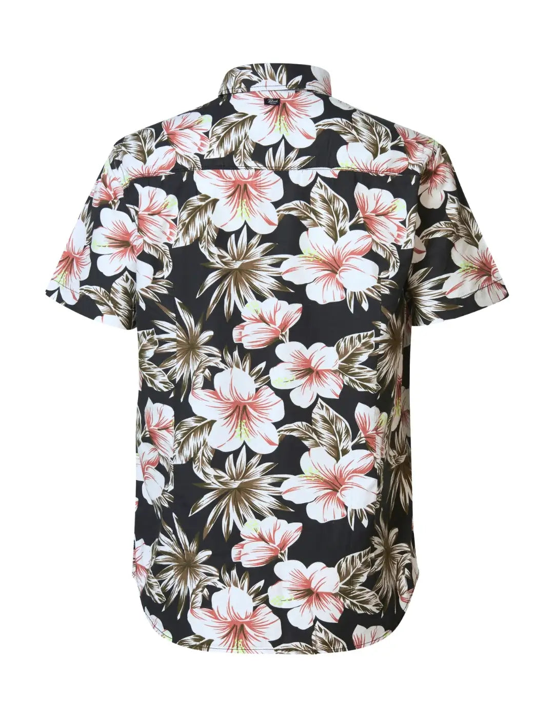 Camisa Petrol Industries Botanical Negro | Bicos de Fío