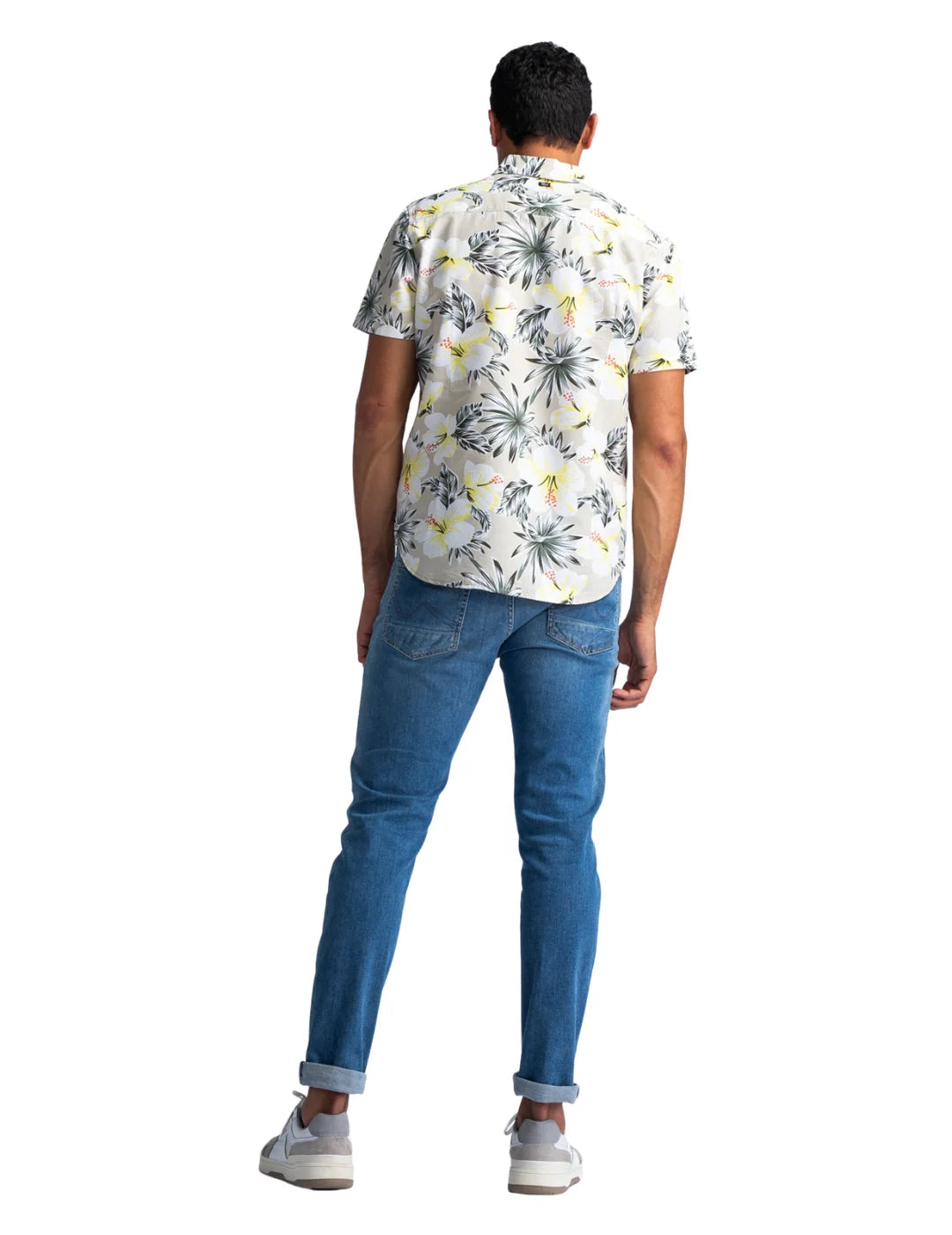 Camisa Petrol Industries Botanical Blanco | Bicos de Fío