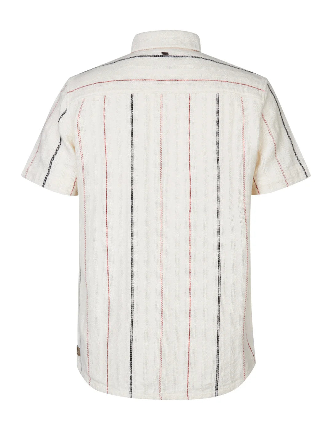 Camisa Manga Corta Petrol Industries Rayas Arena | Bicos de Fío
