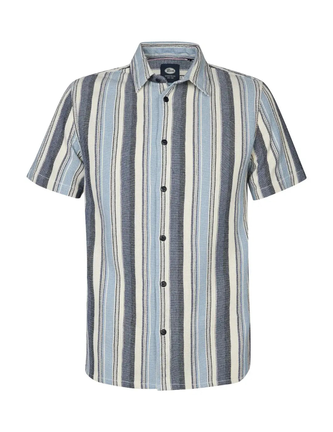 Camisa M/C Petrol Industries Reefcrest Azul | Bicos de Fío