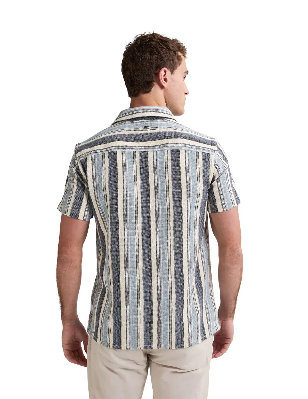 Camisa M/C Petrol Industries Reefcrest Azul | Bicos de Fío