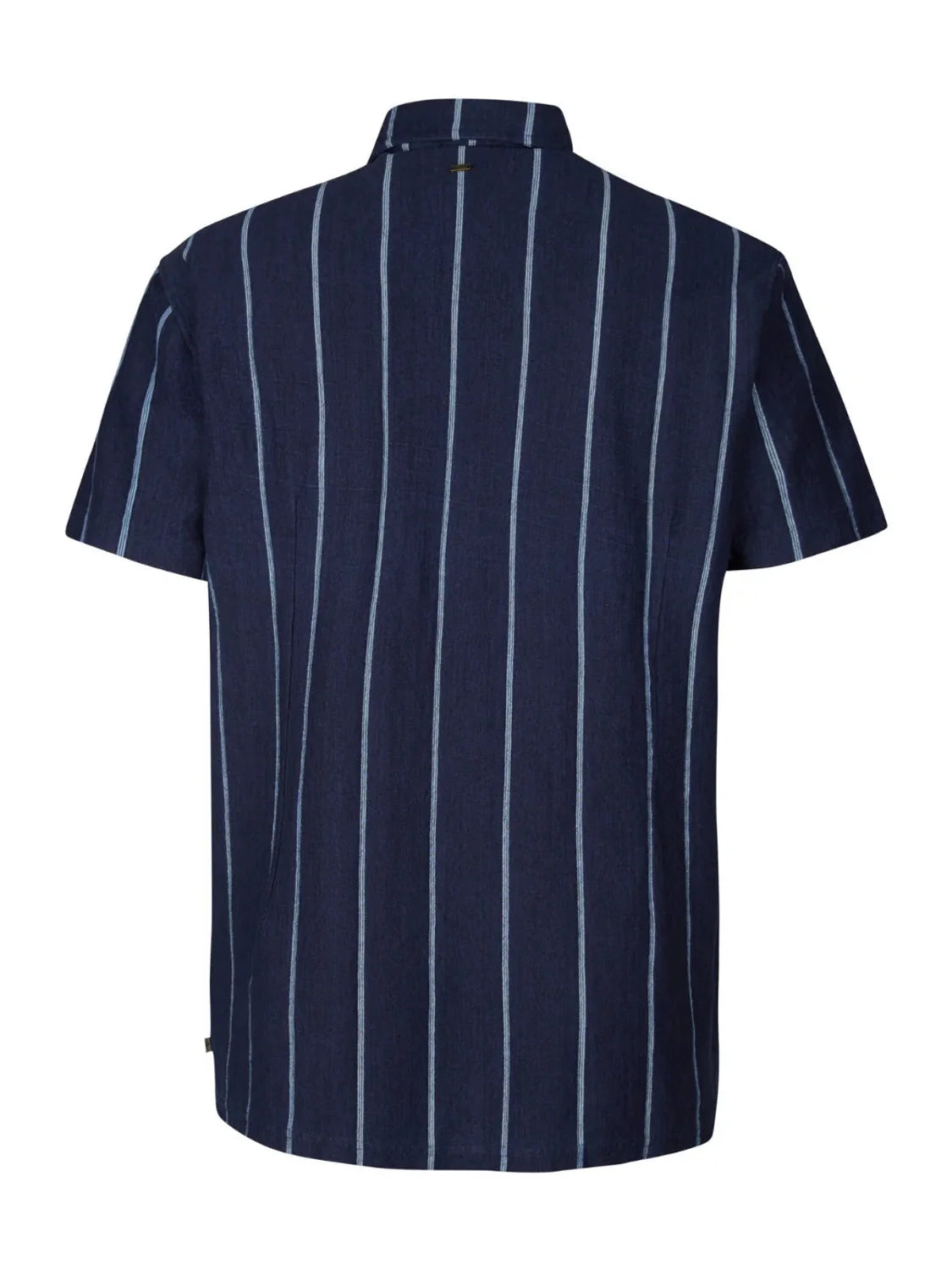 Camisa M/C Petrol Industries Rayas Azul Marino | Bicos de Fío