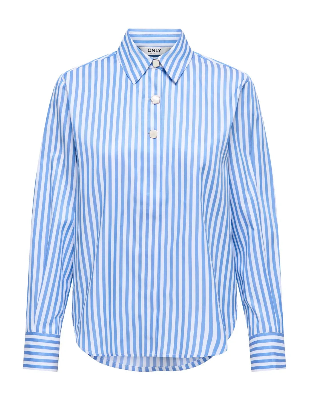 Camisa ONLY Lyra Oregon Rayas Azul | Bicos de Fío