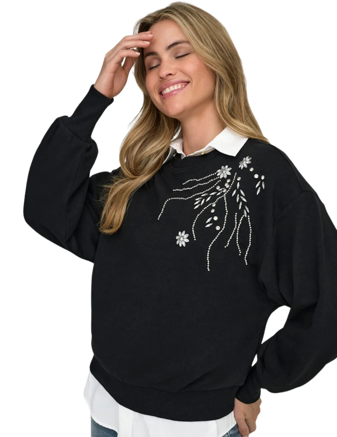 Camisa ONLY Sable Blanco | Bicos de Fío