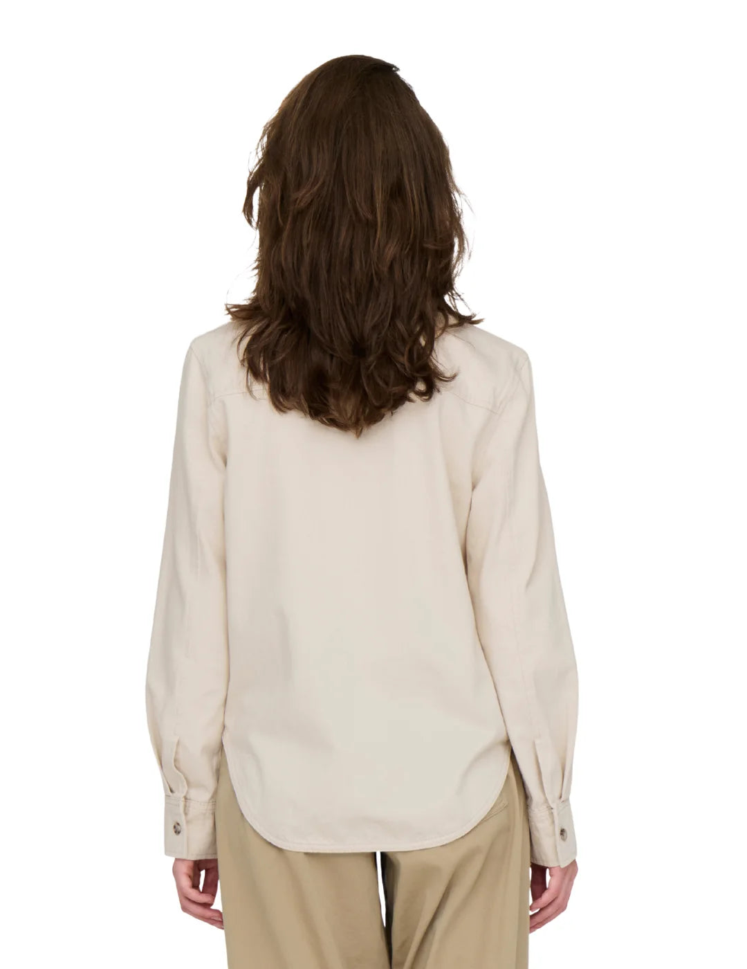 Camisa Vaquera ONLY Silla Beige | Bicos de Fío