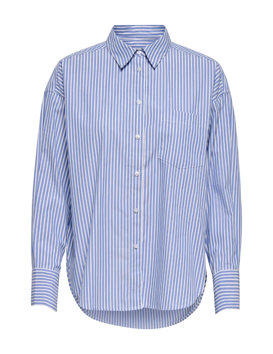 Camisa ONLY Virana Rayas Azul Serenity | Bicos de Fío