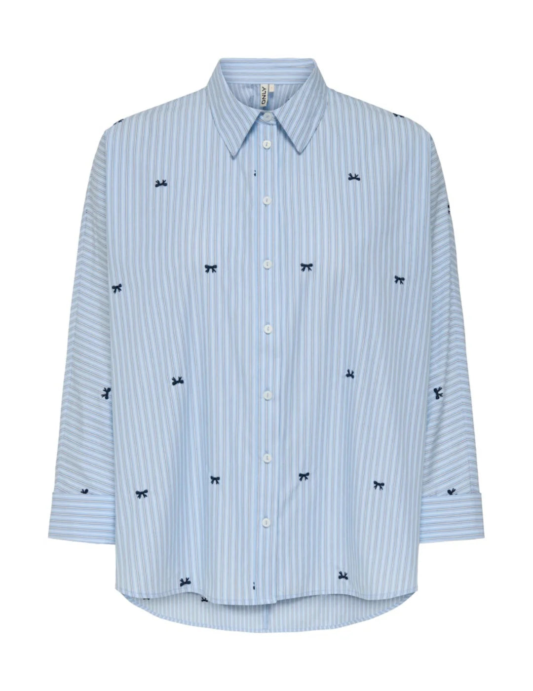 Camisa Rayas ONLY Zeidi Azul | Bicos de Fío