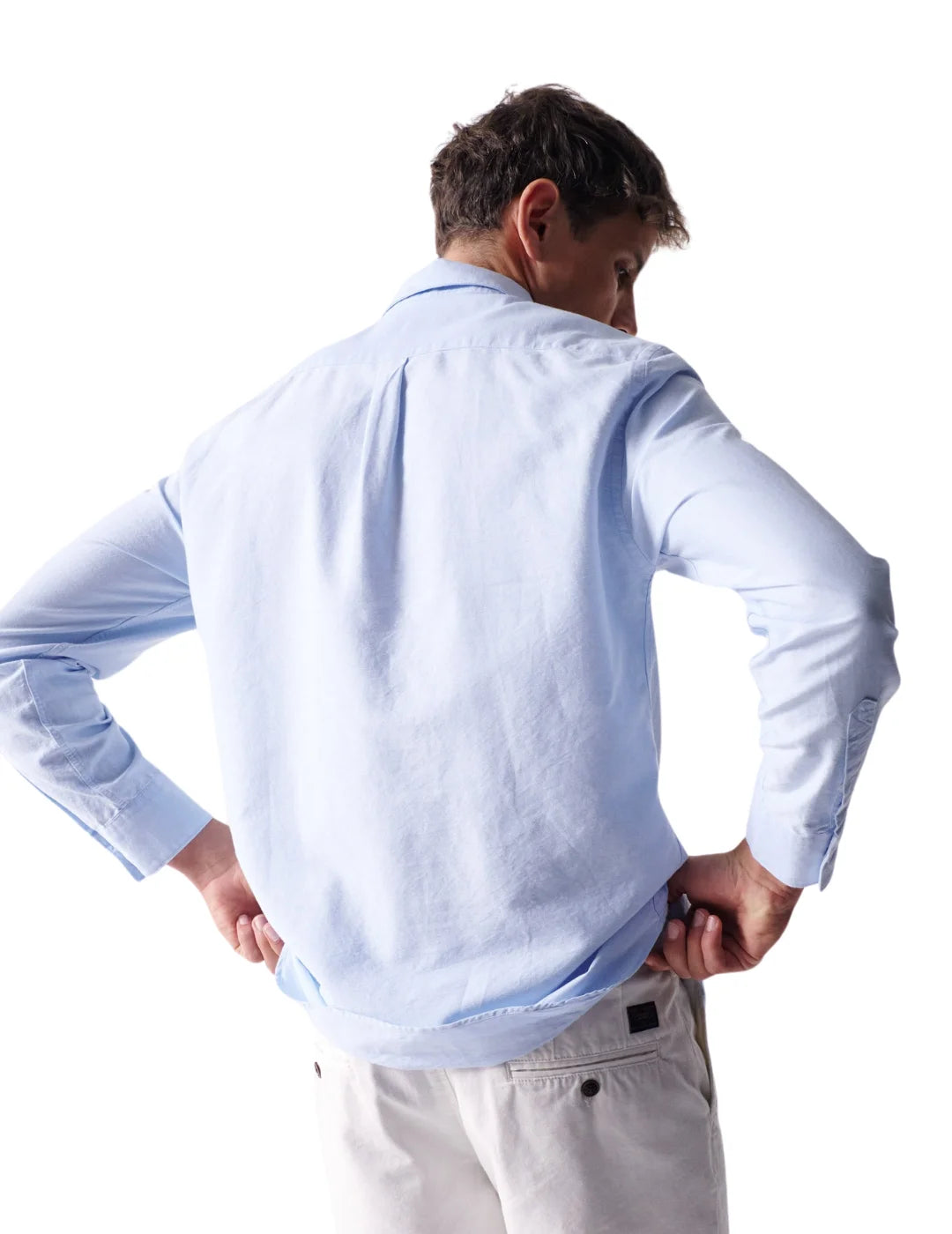 Camisa Oxford Salsa Jeans Azul | Bicos de Fío