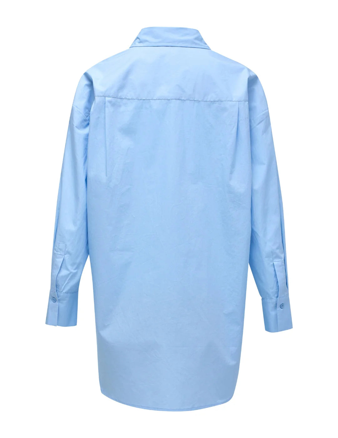 Camisa Popelin Piedras Salsa Jeans Azul | Bicos de Fío