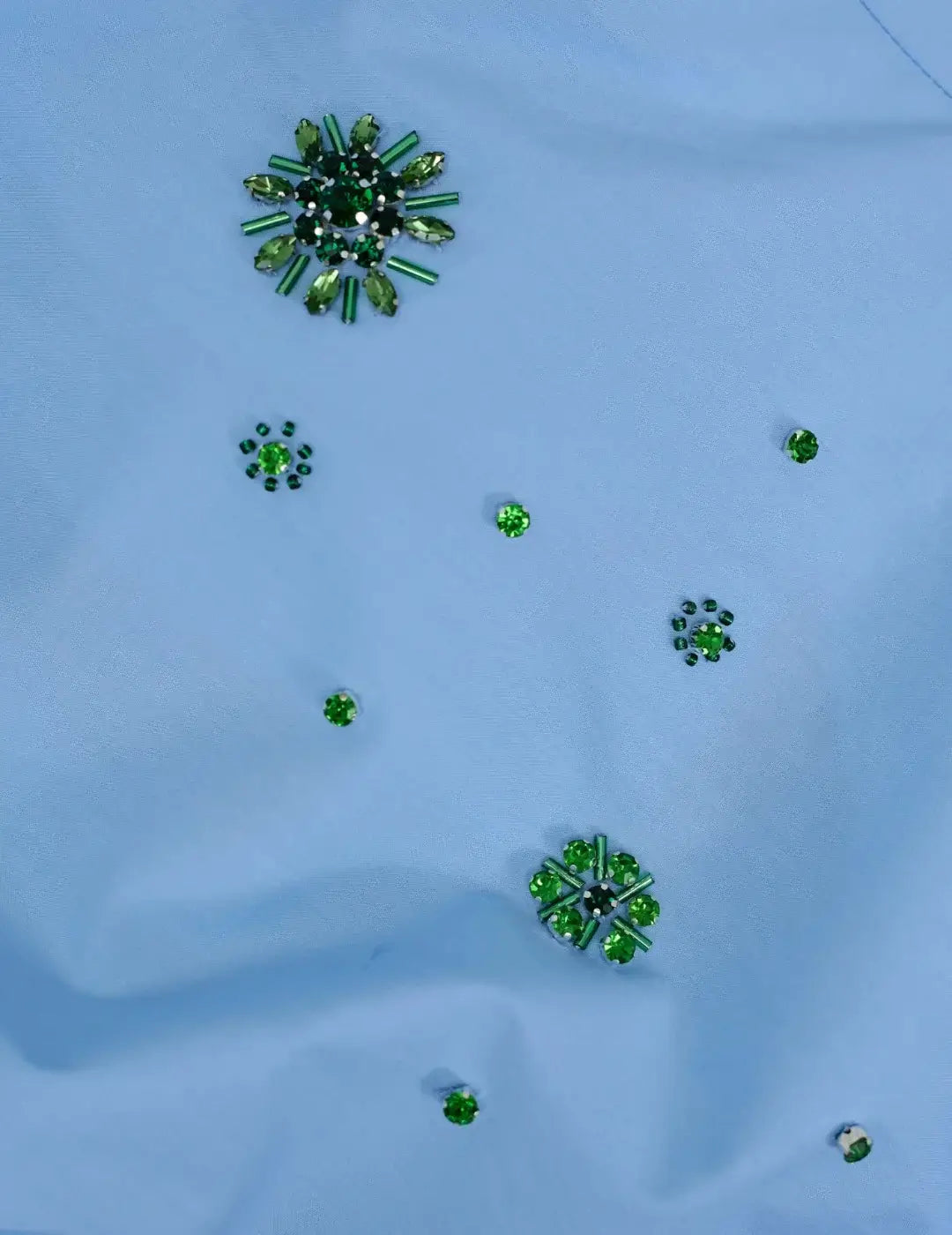 Camisa Popelin Piedras Salsa Jeans Azul | Bicos de Fío