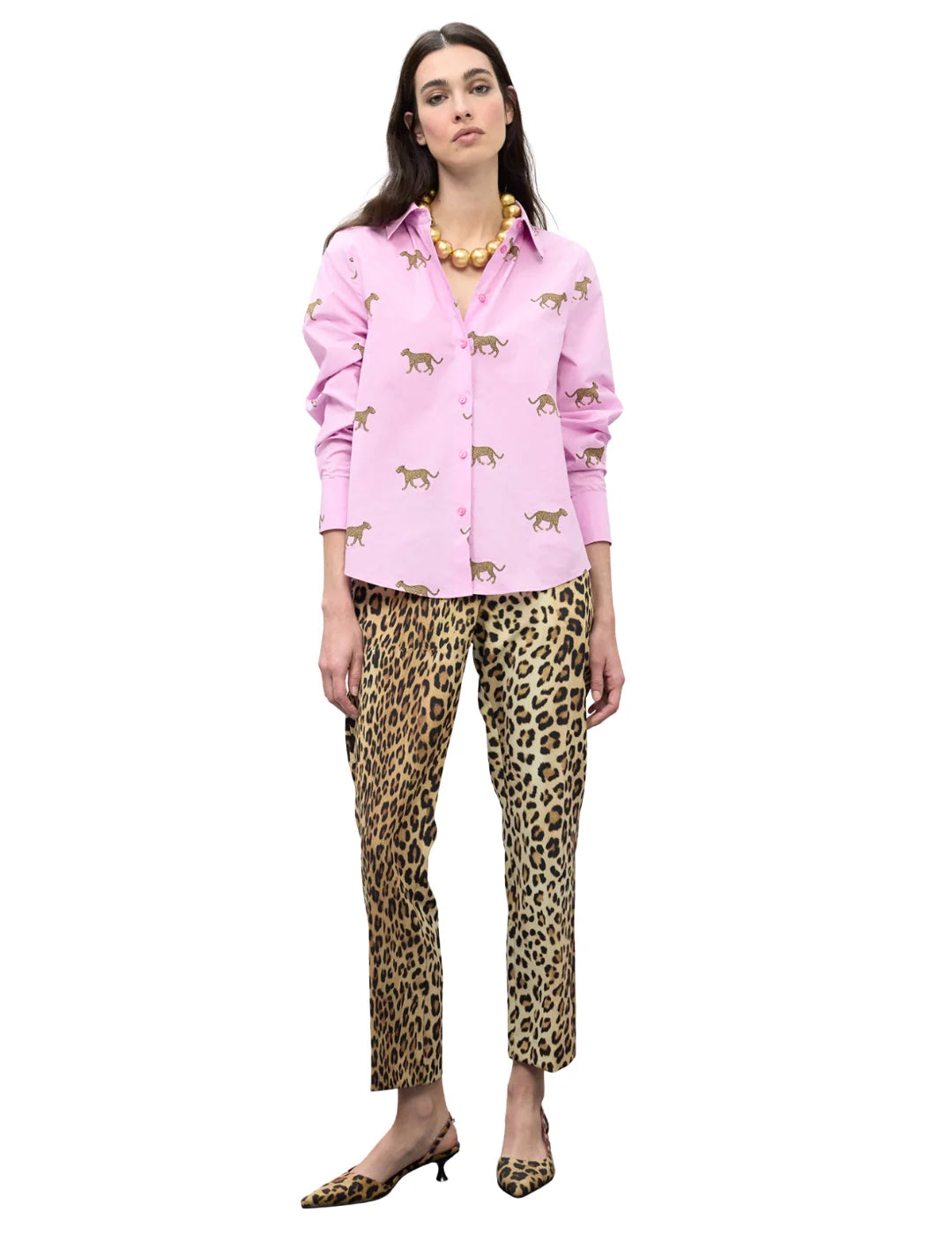 Camisa Popelín Lola Casademunt Rosa | Bicos de Fío