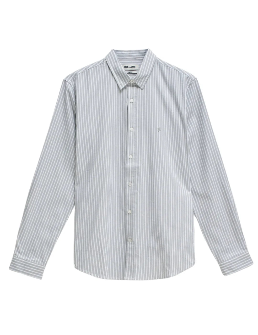 Camisa Rayas Salsa Jeans Gris | Bicos de Fío