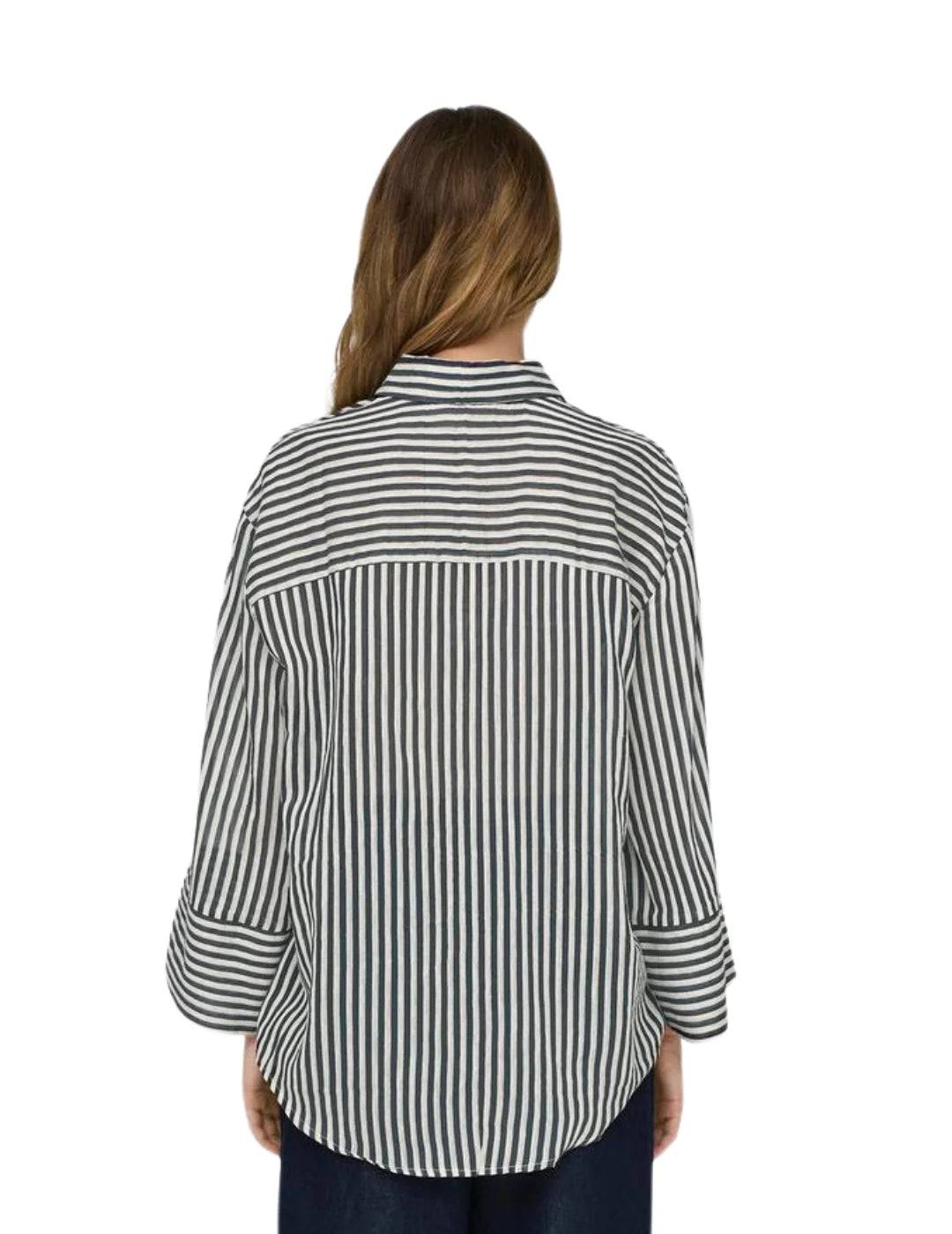 Camisa Rayas JDY Martina Azul Marino | Bicos de Fío