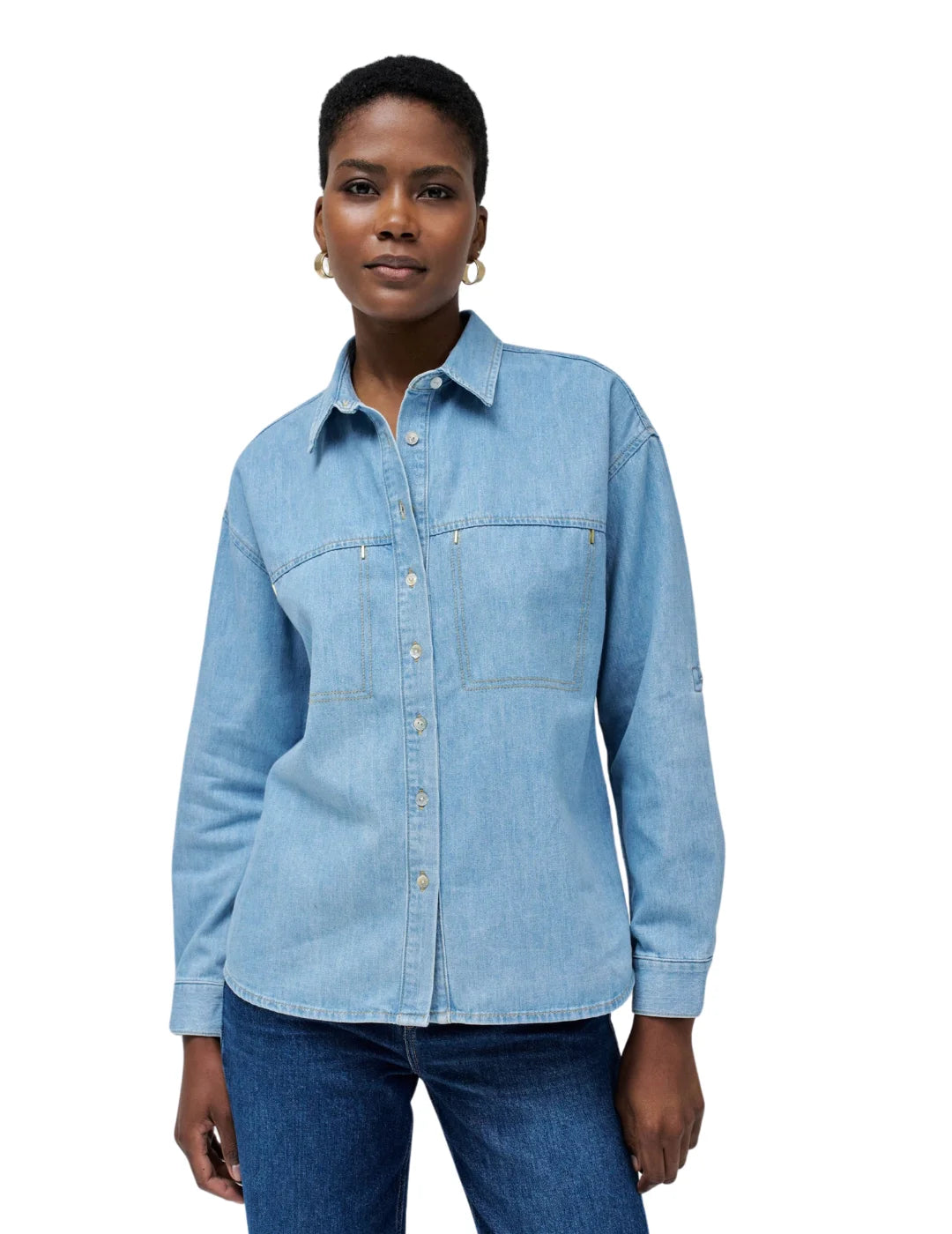 Camisa Vaquera Lightdenim Salsa Jeans Azul | Bicos de Fío