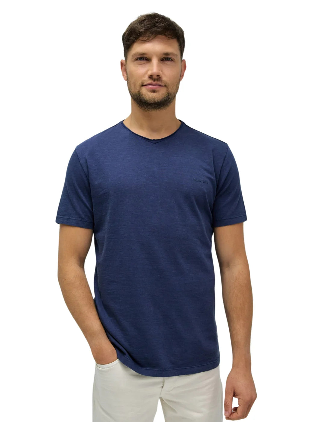 Camiseta Salsa Jeans Teñida Azul Marino | Bicos de Fío