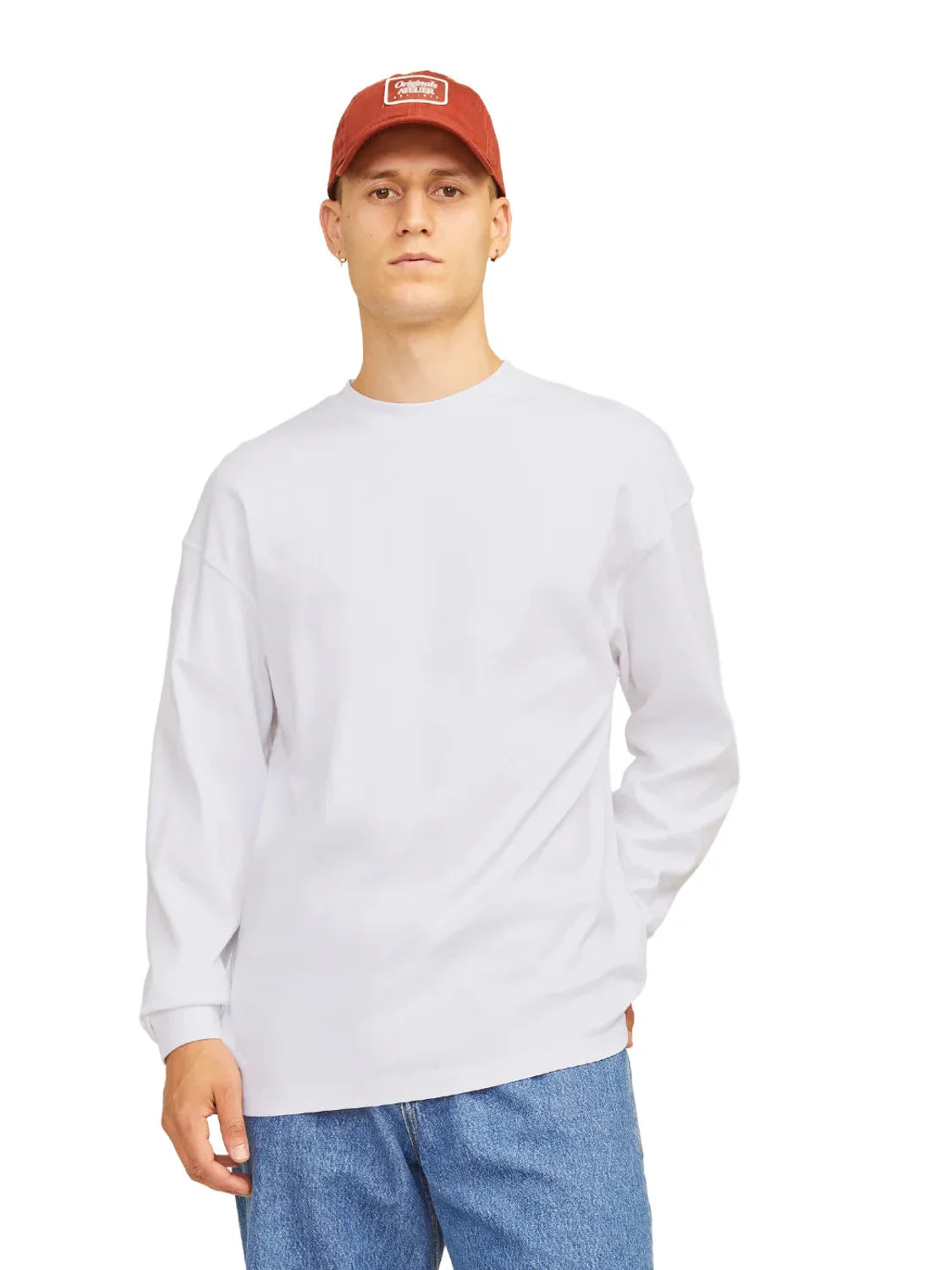 Camiseta Manga Larga Jack&Jones Urban Blanco | Bicos De Fío