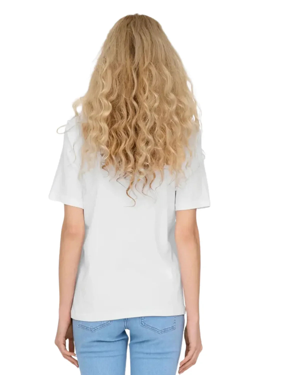 Camiseta ONLY Monja Blanco | Bicos de Fío