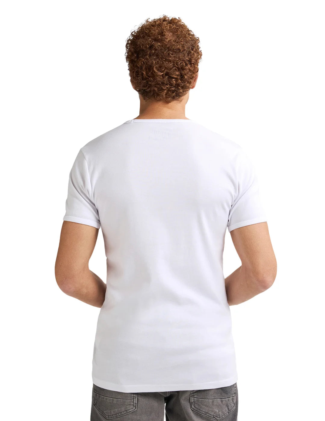 Camiseta Básica Petrol Industries KM-R Blanco | Bicos de Fío
