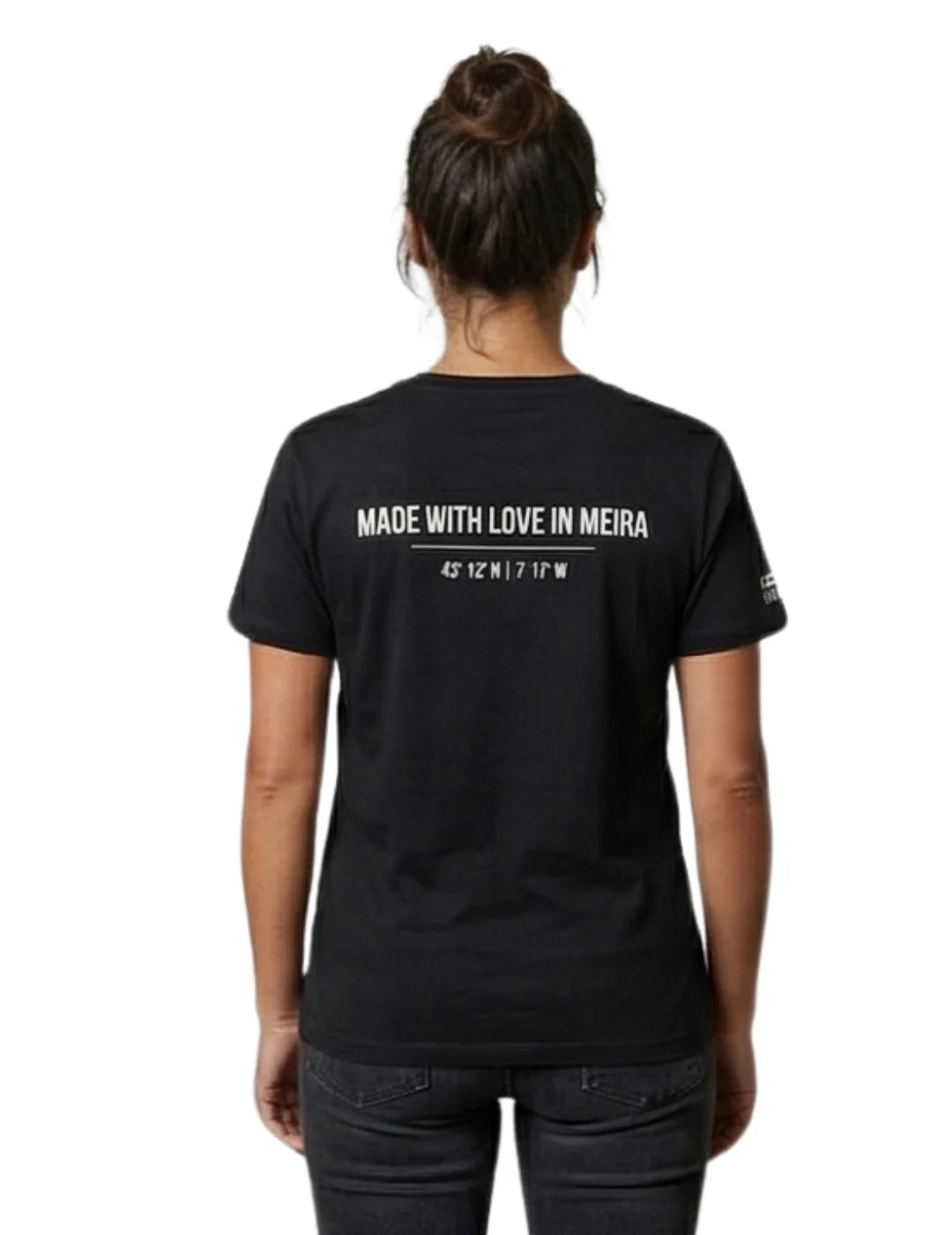 Camiseta BdeF Made With Love Meira Negro | Bicos de Fío