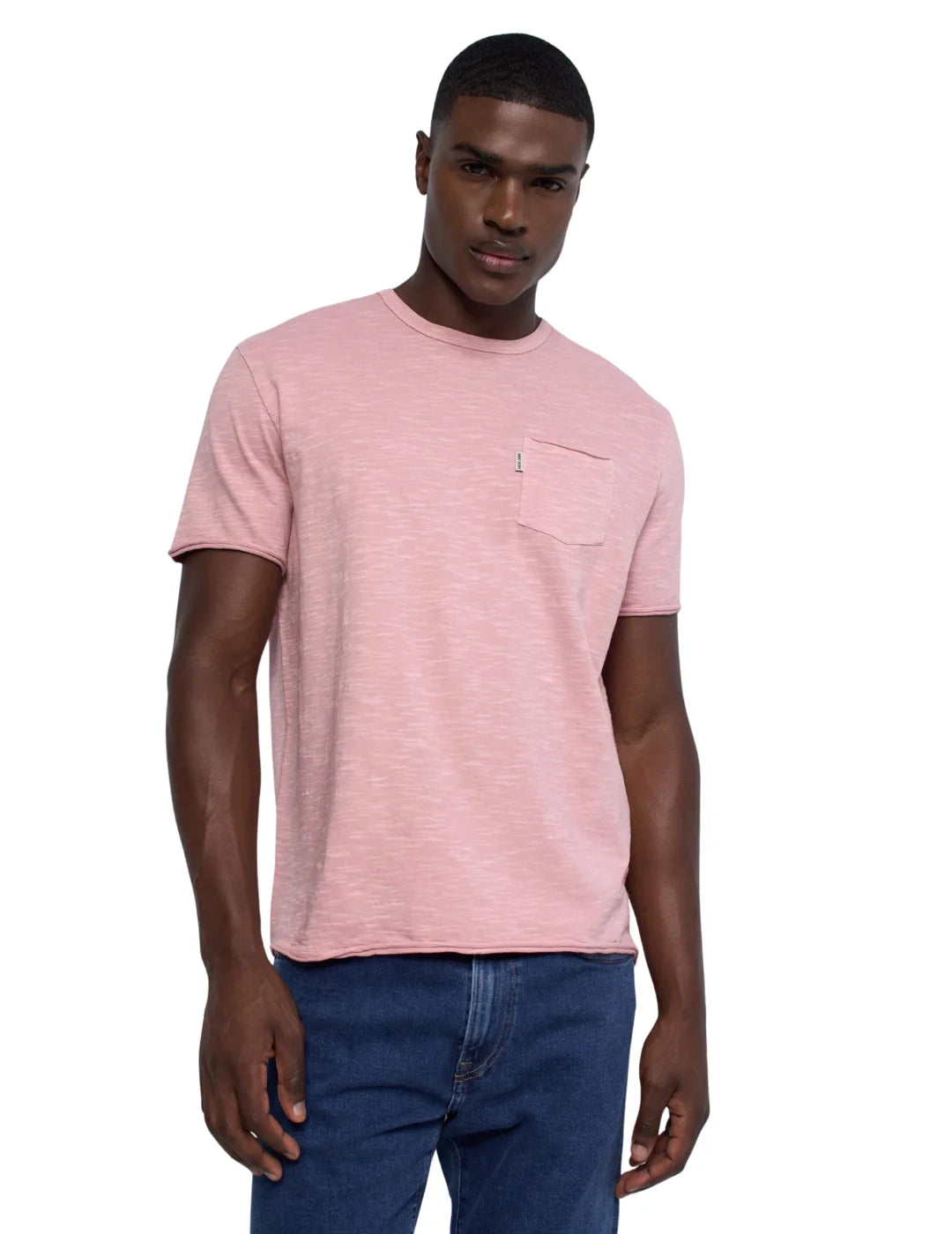 Camiseta Salsa Jeans Bolsillo Rosa | Bicos de Fío