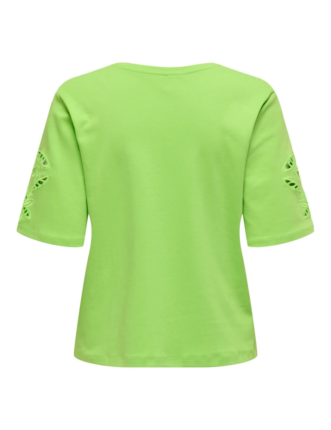 Camiseta Bordados Only Onldonnie Verde | Bicos de Fío