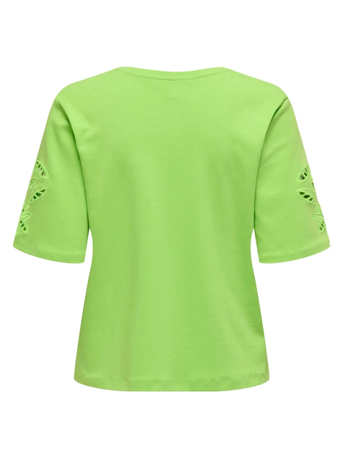 Camiseta Bordados Only Onldonnie Verde | Bicos de Fío