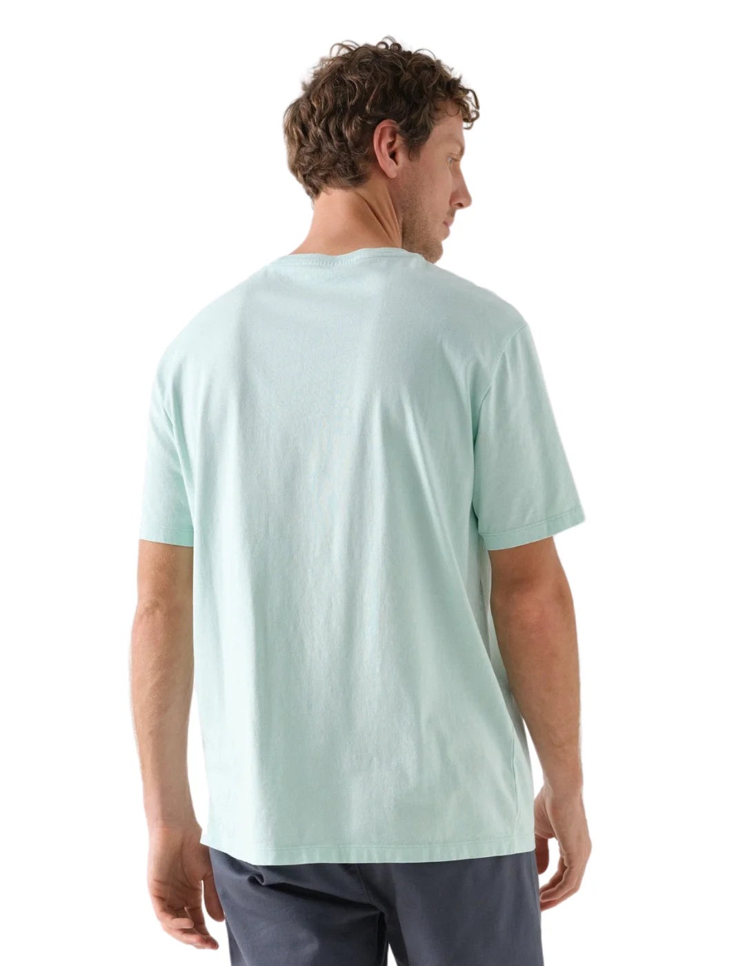Camiseta Con Logo Cosido Salsa Jeans Verde Agua | Bicos de Fío