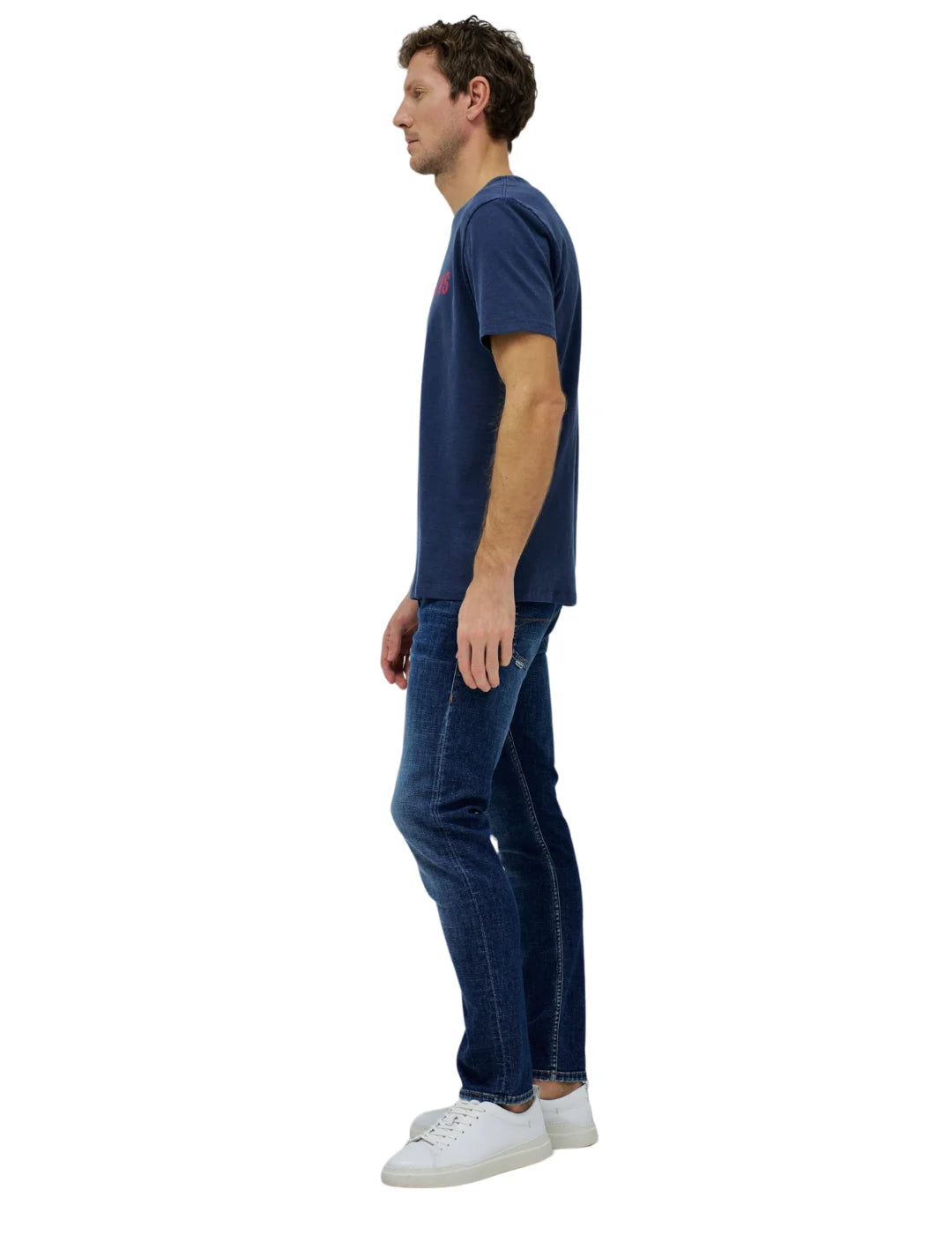 Camiseta Branding Washed Salsa Jeans Azul Marino | Bicos de Fío