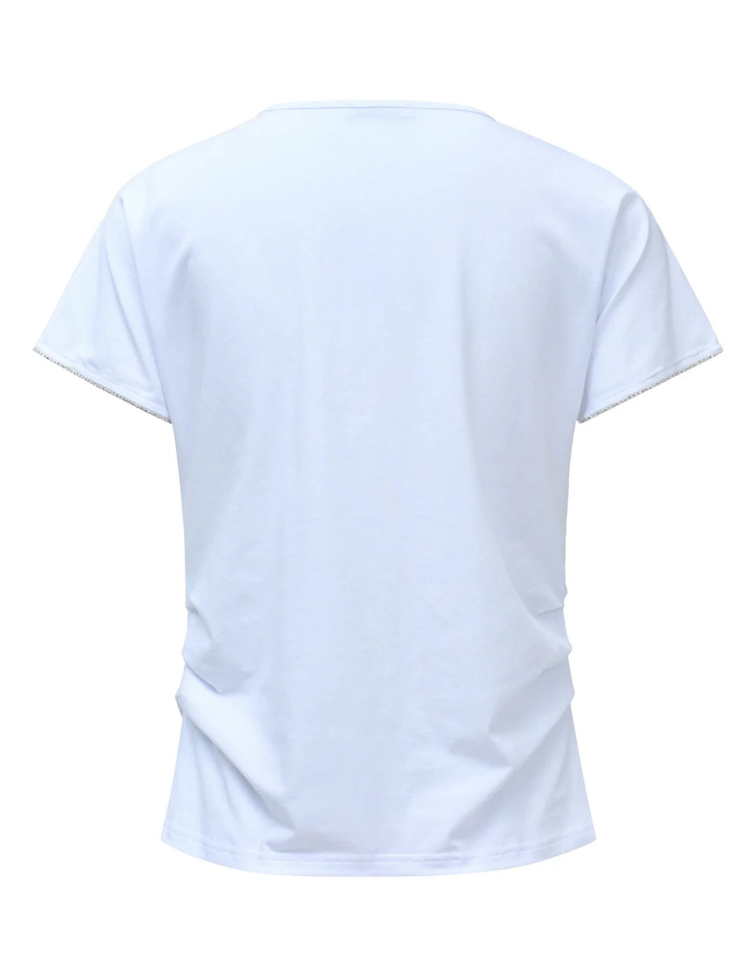 Camiseta Básica Pico Salsa Jeans Blanco | Bicos de Fío