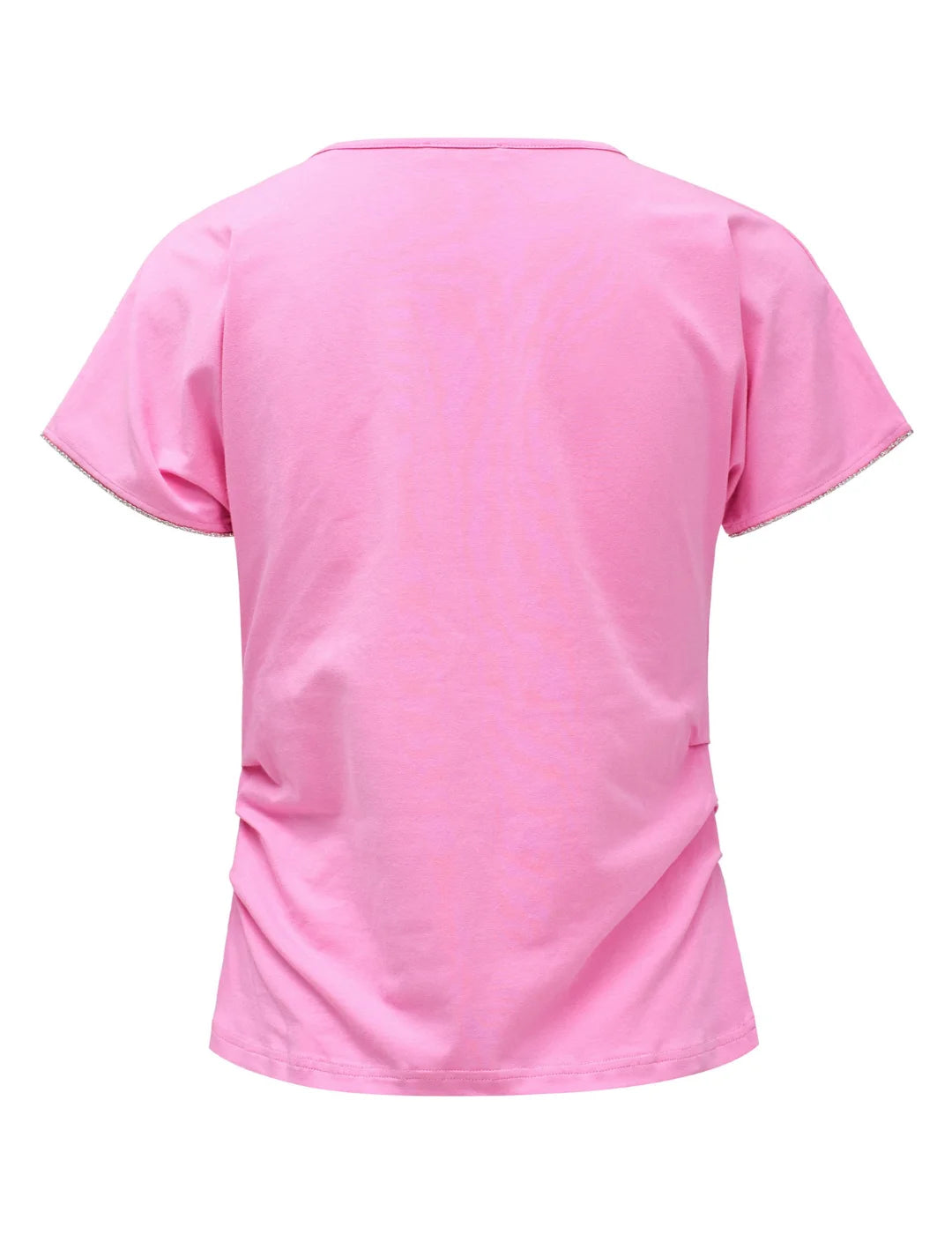 Camiseta Básica Pico Salsa Jeans Rosa | Bicos de Fío
