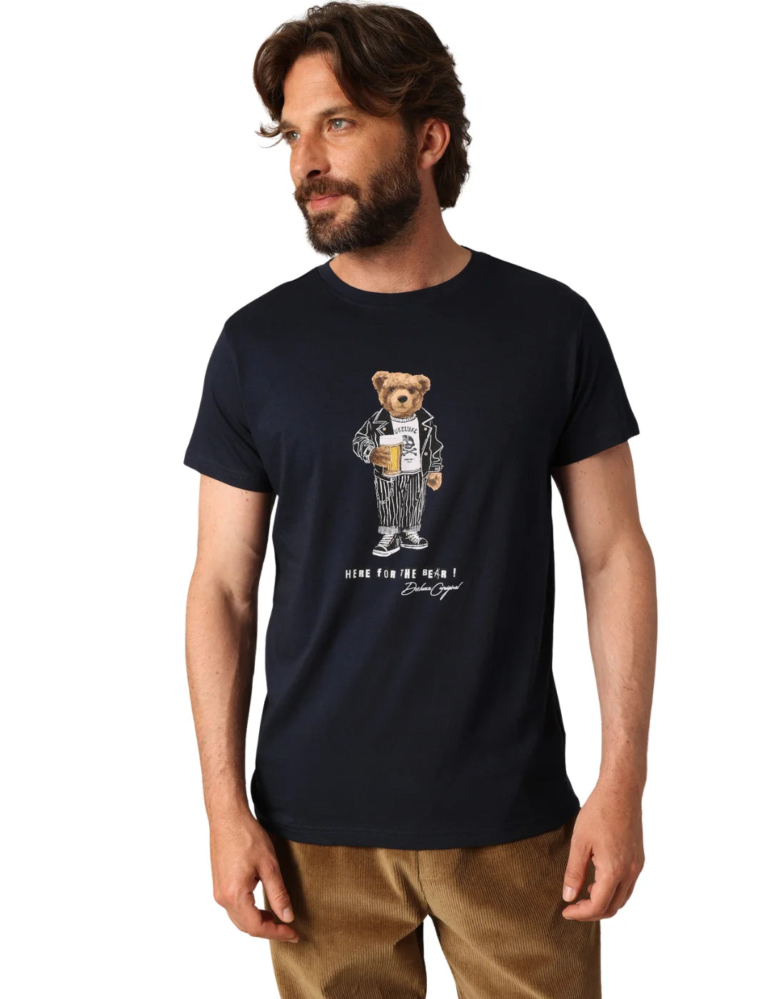 Camiseta DEELUXE Bebear Azul Marino | Bicos de Fío
