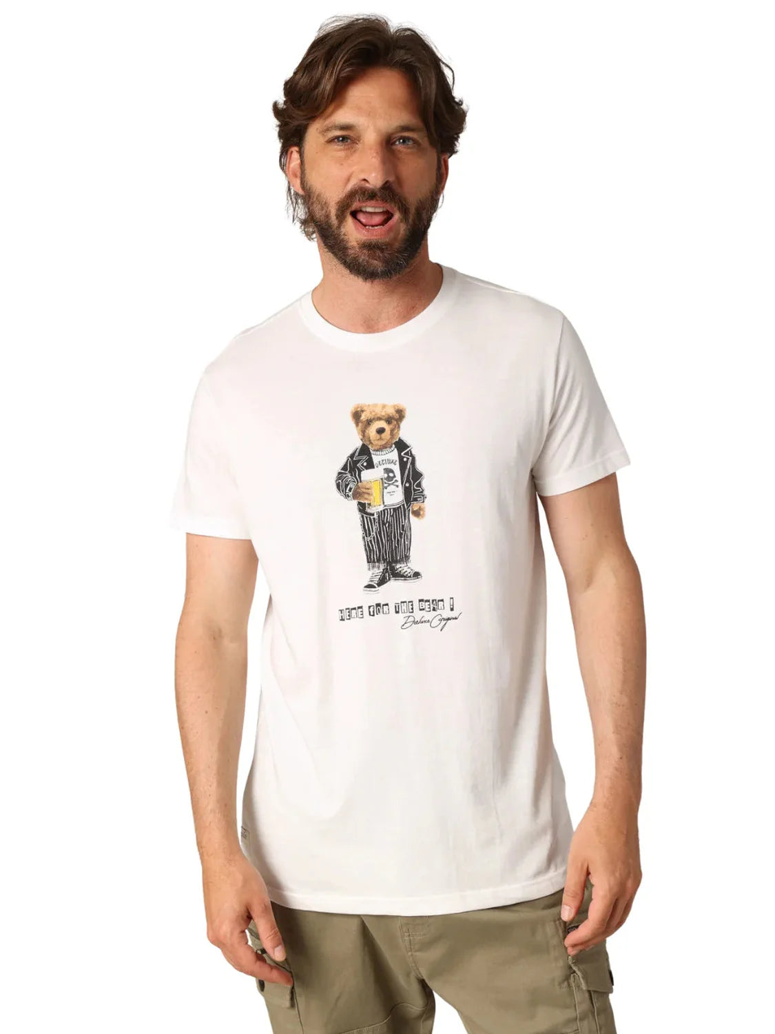 Camiseta DEELUXE Bebear Blanco | Bicos de Fío