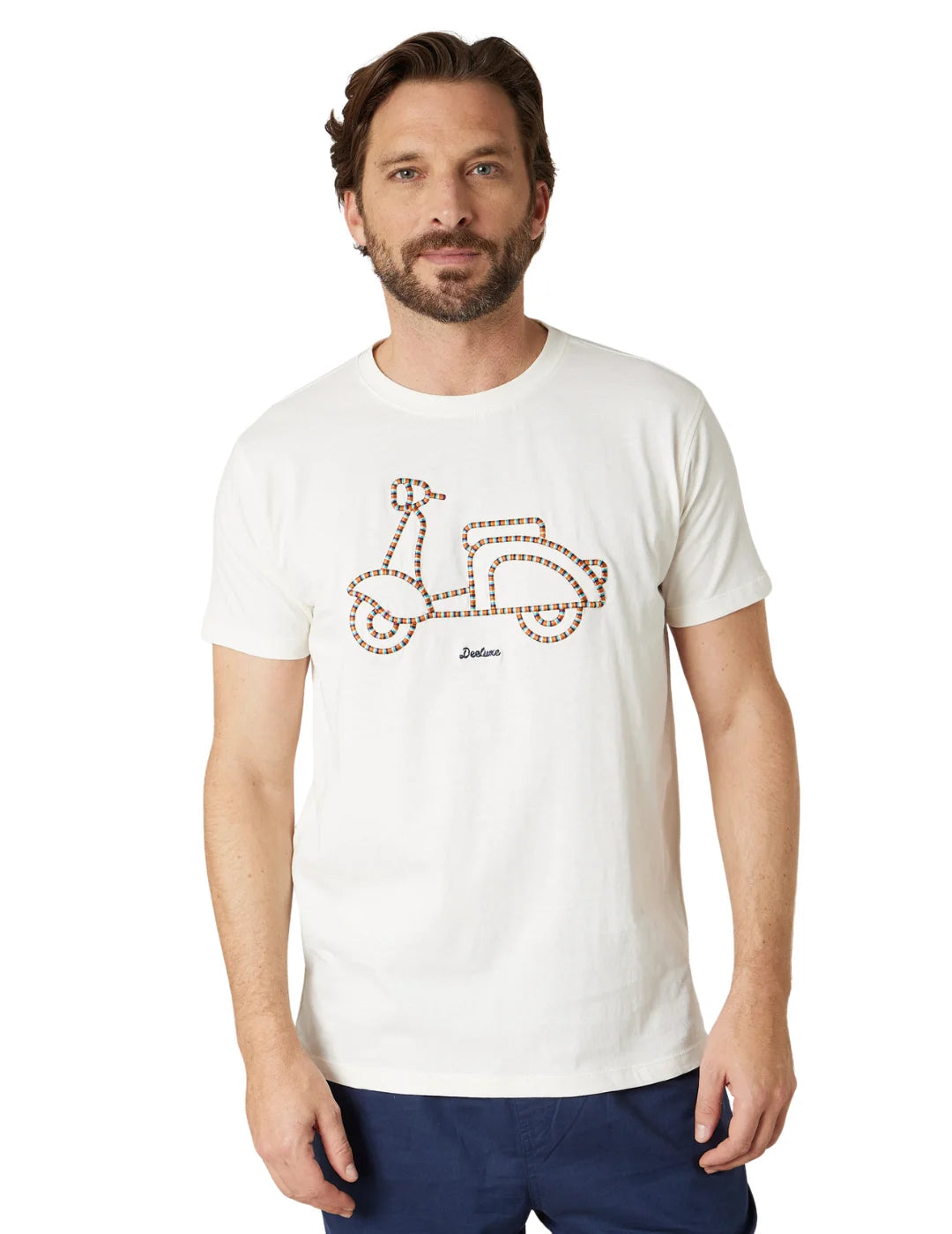 Camiseta DEELUXE Motoreta Blanco | Bicos de Fío