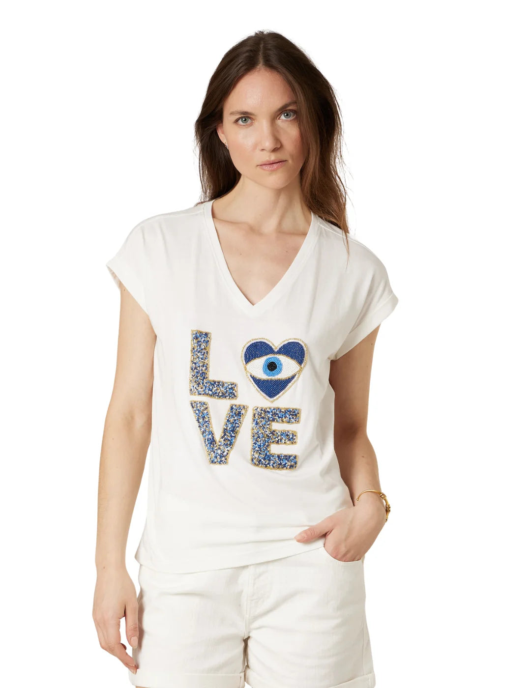 Camiseta DEELUXE Mykolove Blanco | Bicos de Fío