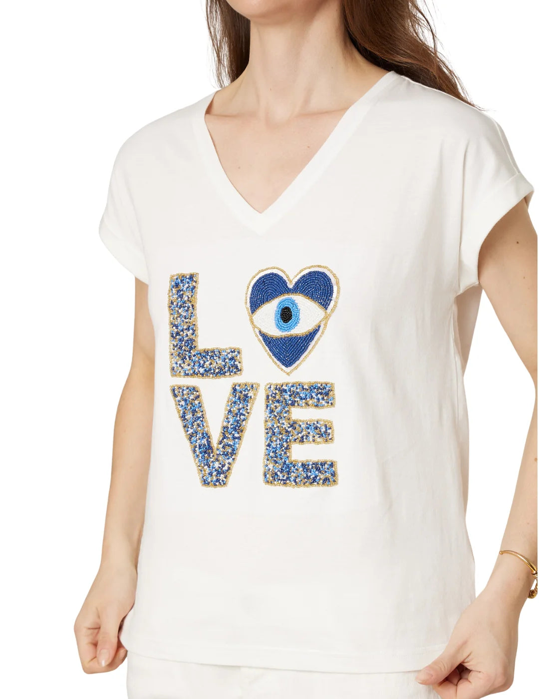 Camiseta DEELUXE Mykolove Blanco | Bicos de Fío