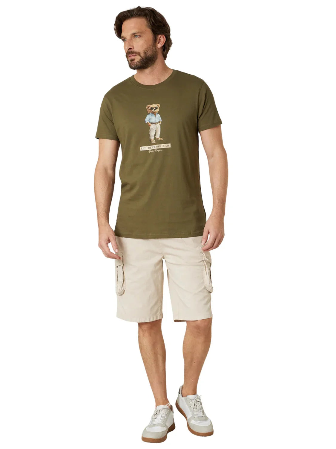 Camiseta DEELUXE Richbear Khaki | Bicos de Fío