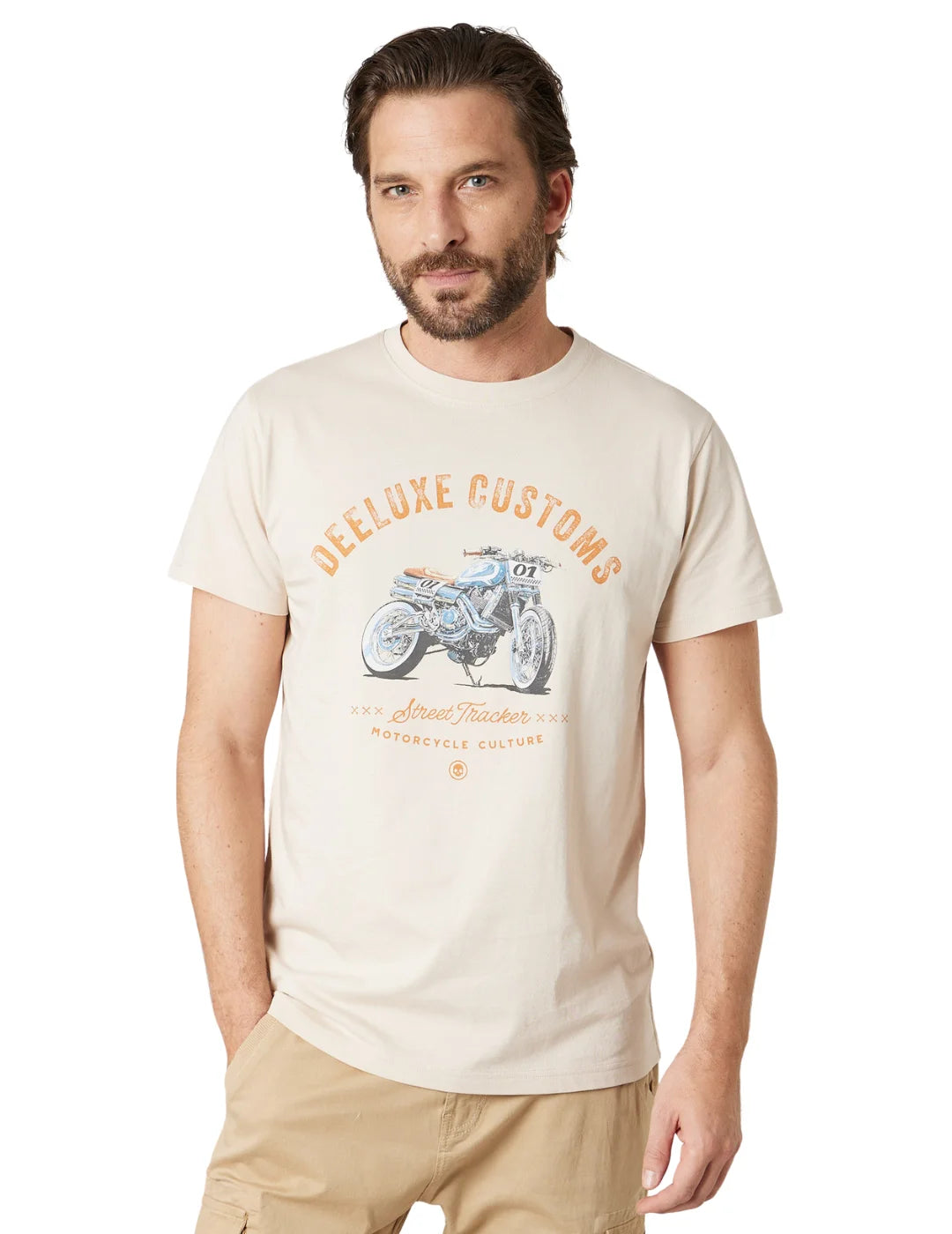 Camiseta DEELUXE Rules Beige | Bicos de Fío