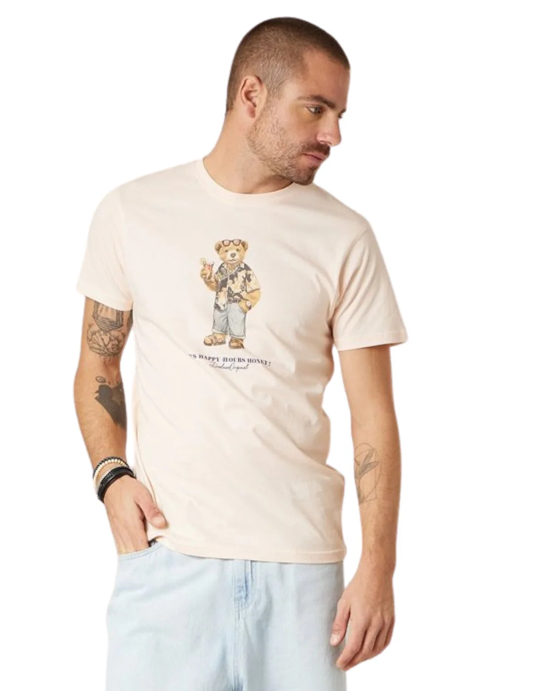 Camiseta DEELUXE Sunbear Beige | Bicos de Fío