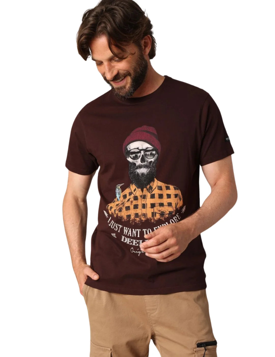 Camiseta DEELUXE Tellson Granate | Bicos de Fío