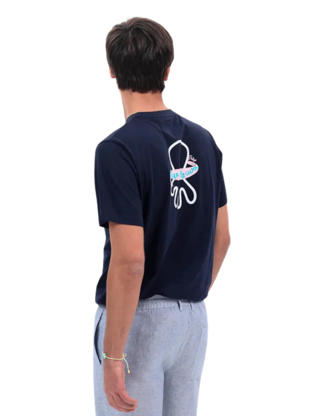 Camiseta elPulpo Estampado Logo Azul Marino | Bicos de Fío