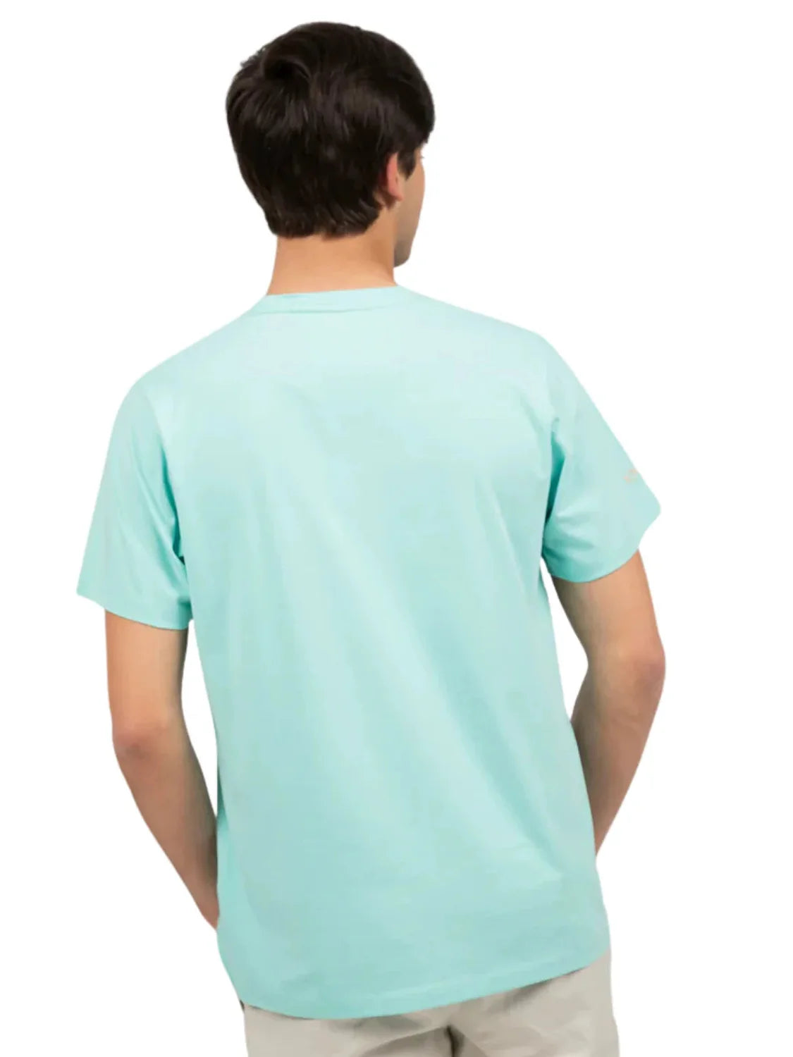 Camiseta elPulpo Logo Bordado Contraste Verde Agua | Bicos de Fío