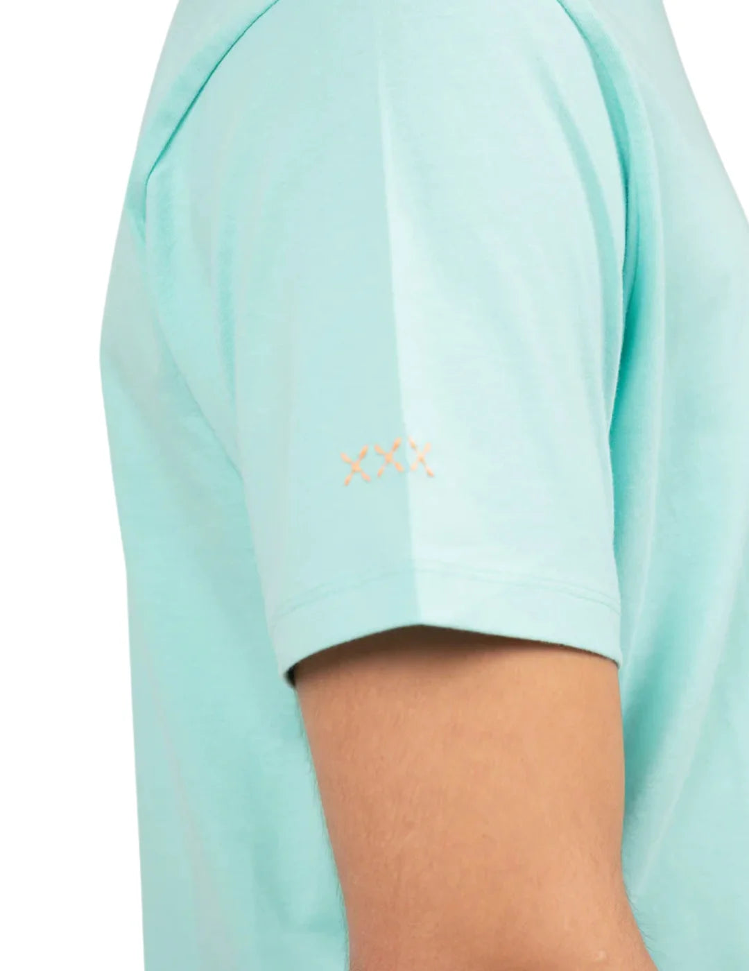 Camiseta elPulpo Logo Bordado Contraste Verde Agua | Bicos de Fío