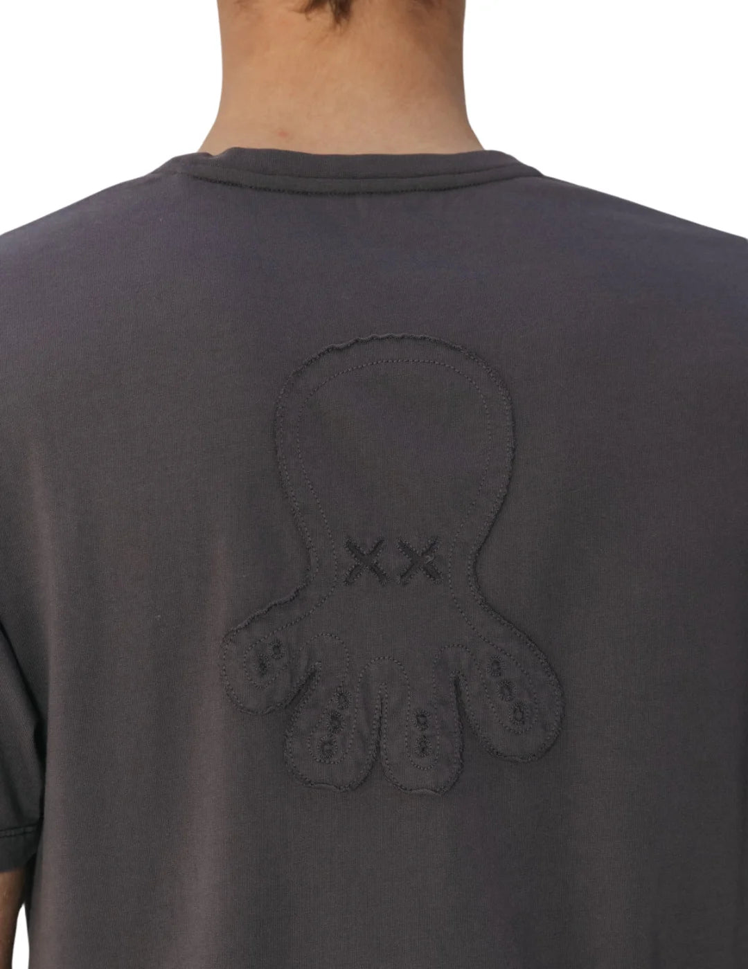 Camiseta El Pulpo Logo Tejido Antracita | Bicos de Fío