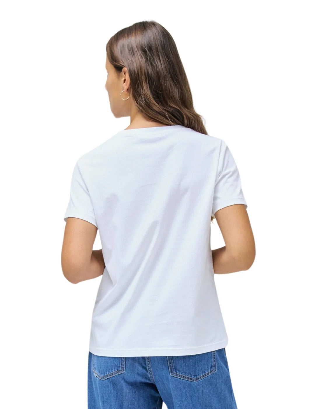 Camiseta Estampado Oporto Salsa Jeans Blanco | Bicos de Fío