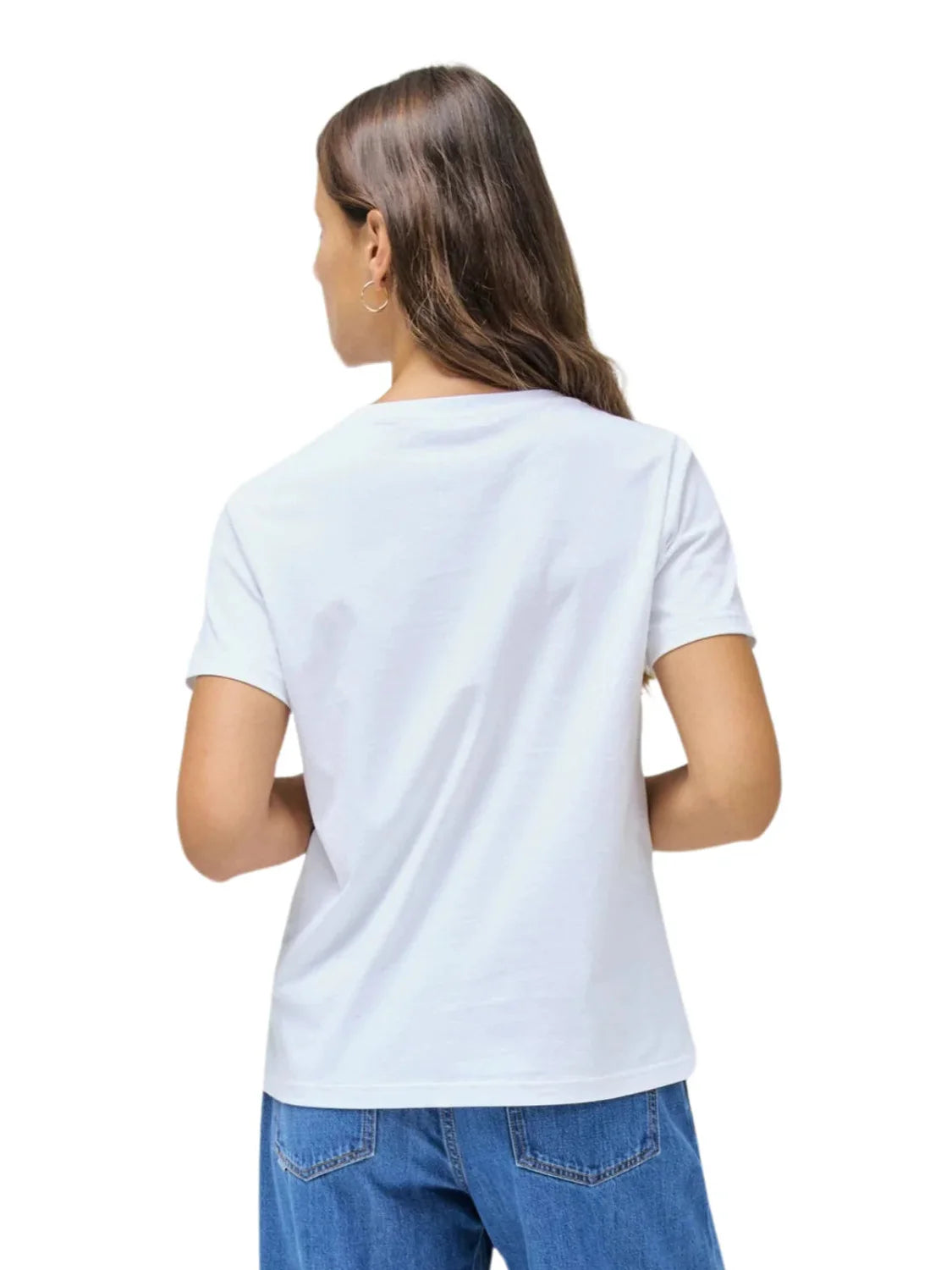 Camiseta Estampado Oporto Salsa Jeans Blanco | Bicos de Fío