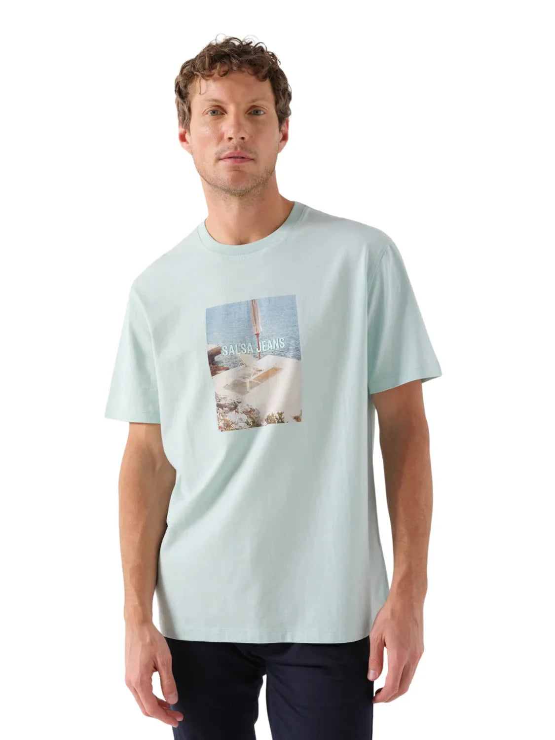 Camiseta Fotografía Salsa Jeans Verde | Bicos de Fío