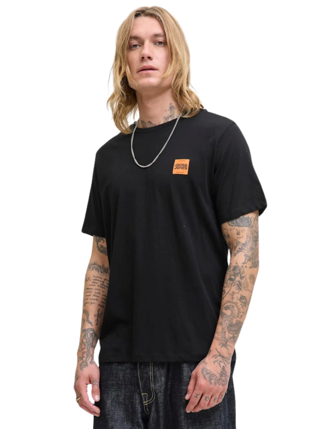 Camiseta Jack&Jones Brandy Negro | Bicos de Fío