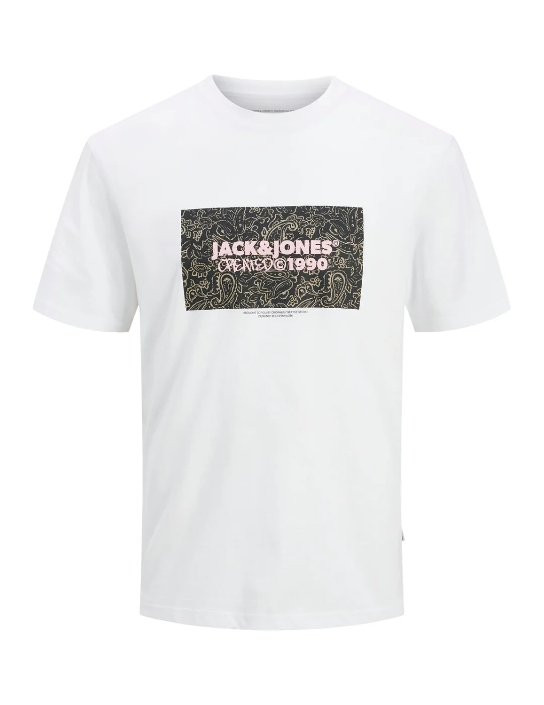 Camiseta Jack&Jones Bushwick Blanco | Bicos de Fío
