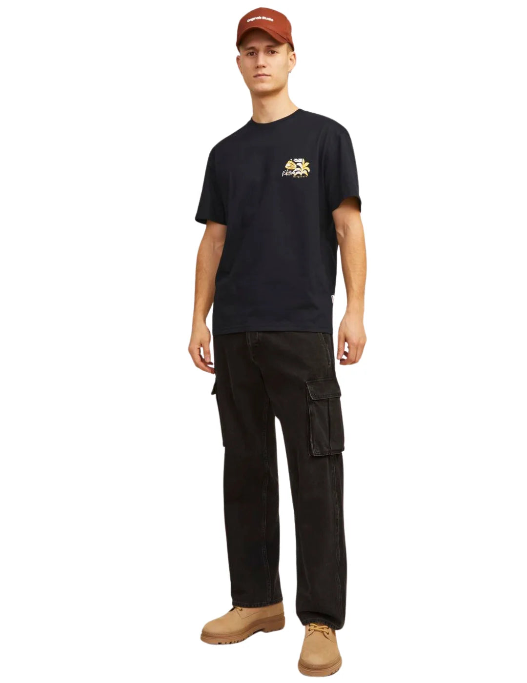 Camiseta Jack&Jones Marbella Negro | Bicos de Fío