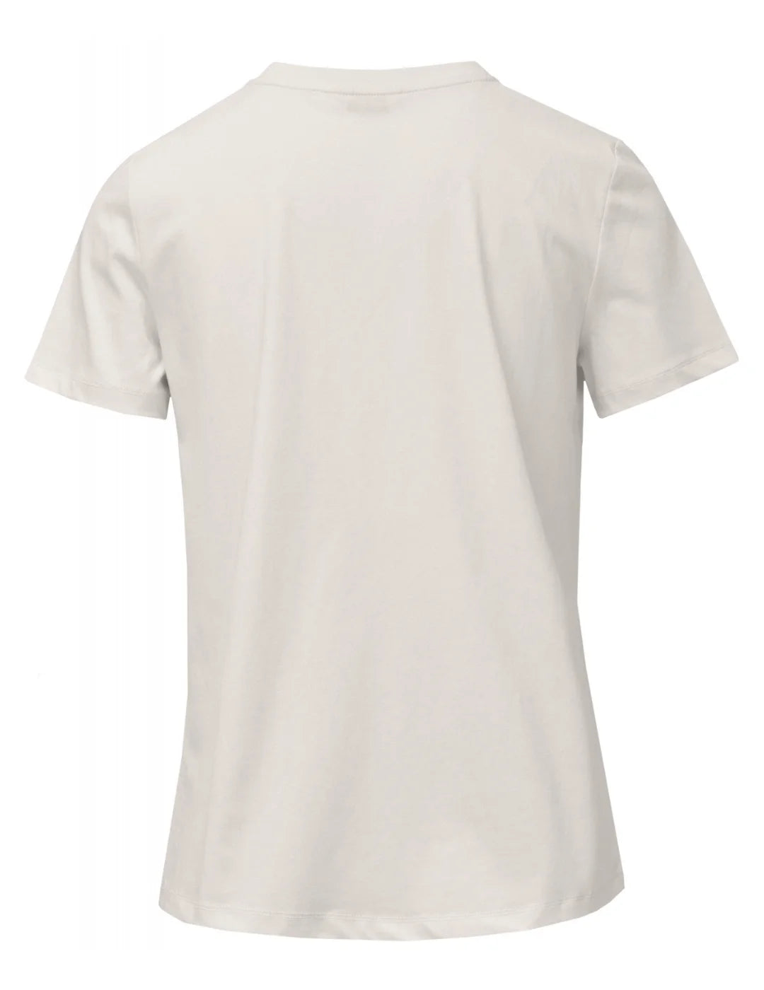 Camiseta Logo Bordado Brillo Salsa Jeans Beige | Bicos de Fío